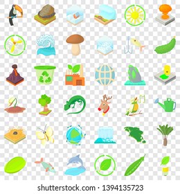 Ecology in planet icons set. Cartoon style of 36 ecology in planet vector icons for web for any design