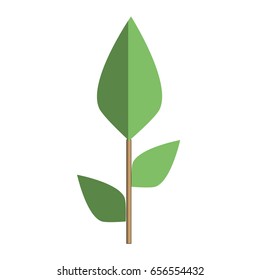 ecology plants with leaves icon