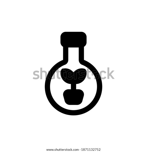 Ecology Power Nature Research Glyph Icon, Logo,\
and illustration\
Vector