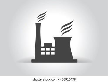 Ecology power plants icon.