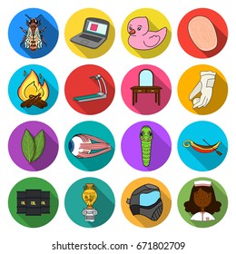 , ecology, progress, business and other web icon in flat style.nurse, sport, medicine icons in set collection.
