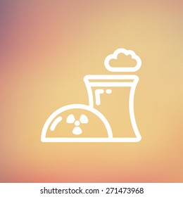 Ecología con diseño de hélice línea delgada para web y móvil, moderno diseño minimalista plano. Icono blanco vectorial en el fondo de malla gradiente.