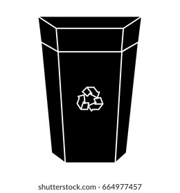 ecology recycle bin isolated icon