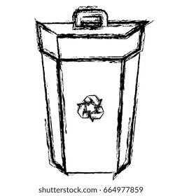 ecology recycle bin isolated icon