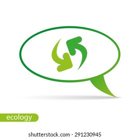 ecology recycle bubble