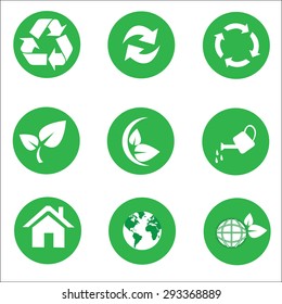 ecology / Recycle icon set vector