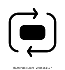 Ökologie Recycling Icon Vektorgrafik Symbol Design Illustration