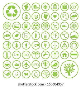 Ecology and Recycle icons