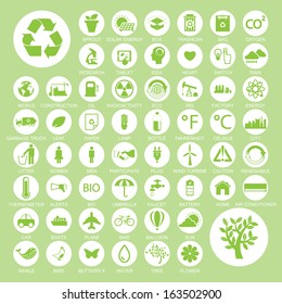 Ecology and recycle icons, vector eps10