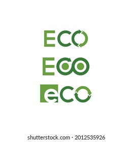 Ecology and Recycle Logo Design. Environment Vector Illustration.