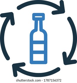 Ökologie, Recyclingsymbol / Vektorgrafik