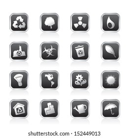 Ecology and Recycling icons - Vector Icon Set