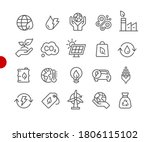 Ecology & Renewable Energy Icons // Red Point Series - Vector line icons for your digital or print projects.