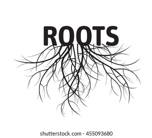 Ecology and Roots. Vector Illustration.