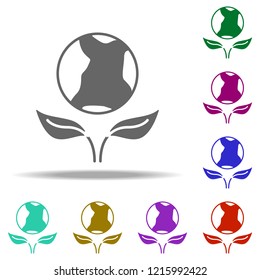 ecology, save world icon. Elements of Genetics and bioenginnering in multi color style icons. Simple icon for websites, web design, mobile app, info graphics