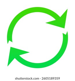 Ecology set icon. Circular arrows with reuse label illustrate repeat usage, sustainable product cycle, environmental protection, zero waste principle.