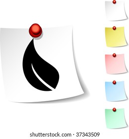 Ecology  sheet icon. Vector illustration.