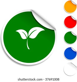  Ecology sheet icon. Vector illustration.