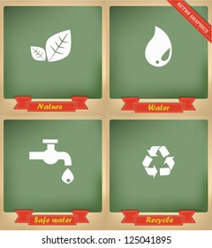 Ecology sign,vector