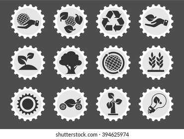 Ecology  simply symbols for web and user interface
