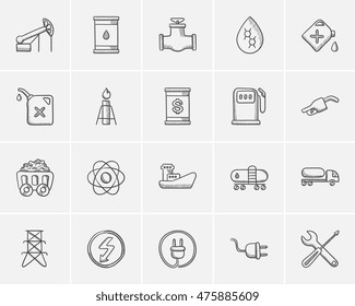 Ecology sketch icon set for web, mobile and infographics. Hand drawn ecology icon set. Ecology vector icon set. Ecology icon set isolated on white background.