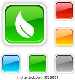  Ecology  square button. Used blends.