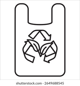 Ecology stock icon outline vector