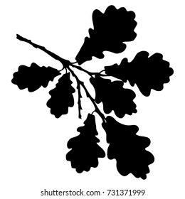 Oak Leaf Silhouette Images Stock Photos Vectors Shutterstock