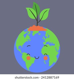 Ecology and Sustainability Vector Icon for Better Environmental Earth