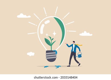 Ecology Sustainable Business Green Idea Protection Stock Vector ...