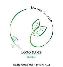 Ecology symbol Concept of clean production, natural goods. Design of logo, icons, emblems. vector