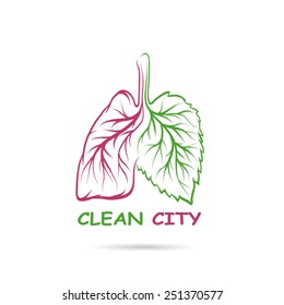 Ecology symbol design, vector illustration