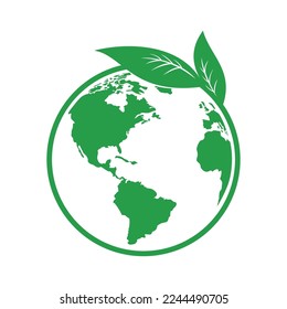 ecology symbol. green global environment concept, sign and symbol.