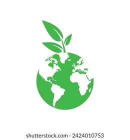 ecology symbol. green global environment concept, sign and symbol.