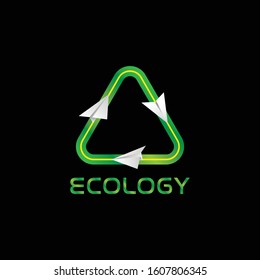 ecology symbol logo design template