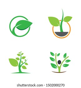 Ecology symbol vector icon illustration