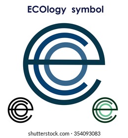 Ecology symbolic logo