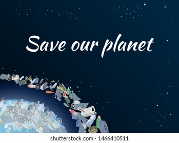 Ecology template. The concept of garbage catastrophe. The problems with chemical wastes disposal. Environmental disaster of plastic debris and straws. The pollution, garbage, bags on the planet. 