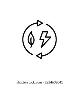 Ecology theme icon suitable for app, web or additional decoration in your project