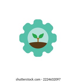Ecology theme icon suitable for app, web or additional decoration in your project