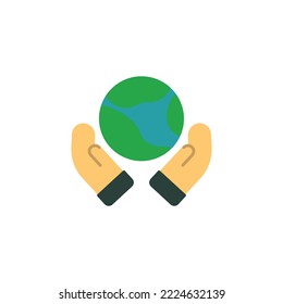 Ecology theme icon suitable for app, web or additional decoration in your project