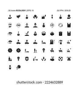 Ecology theme icon suitable for app, web or additional decoration in your project