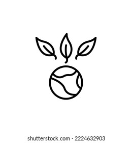 Ecology theme icon suitable for app, web or additional decoration in your project