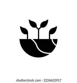 Ecology theme icon suitable for app, web or additional decoration in your project