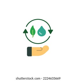 Ecology theme icon suitable for app, web or additional decoration in your project