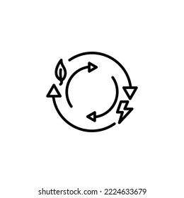 Ecology theme icon suitable for app, web or additional decoration in your project