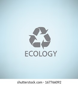 Ecology themed abstract background. Vector concept illustration, EPS10