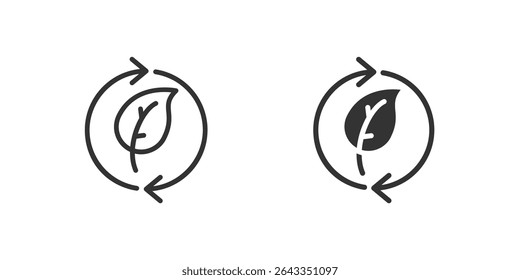 Ecology tick icon set showing approved eco-friendly symbols.
