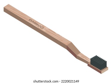 ecology toothbrush accessory isometric icon