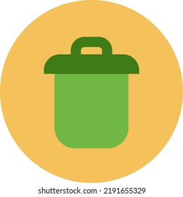 Ecology trash can, illustration, vector on a white background.
